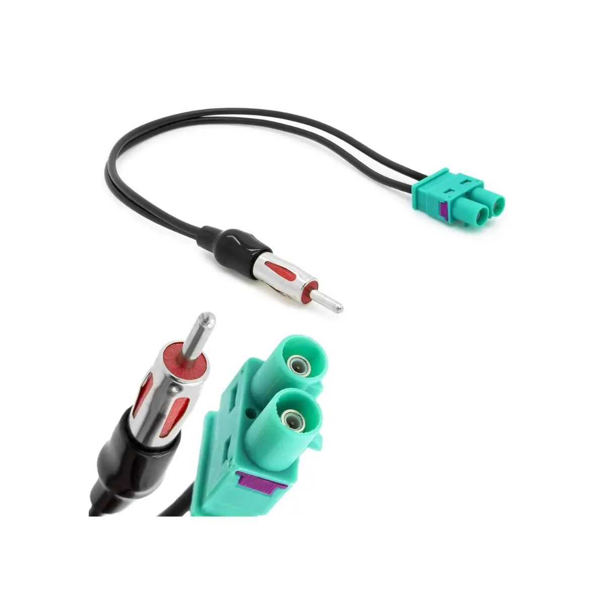 Doppel-FAKRA (Z) auf DIN ISO 150 Ω Antennenadapter
