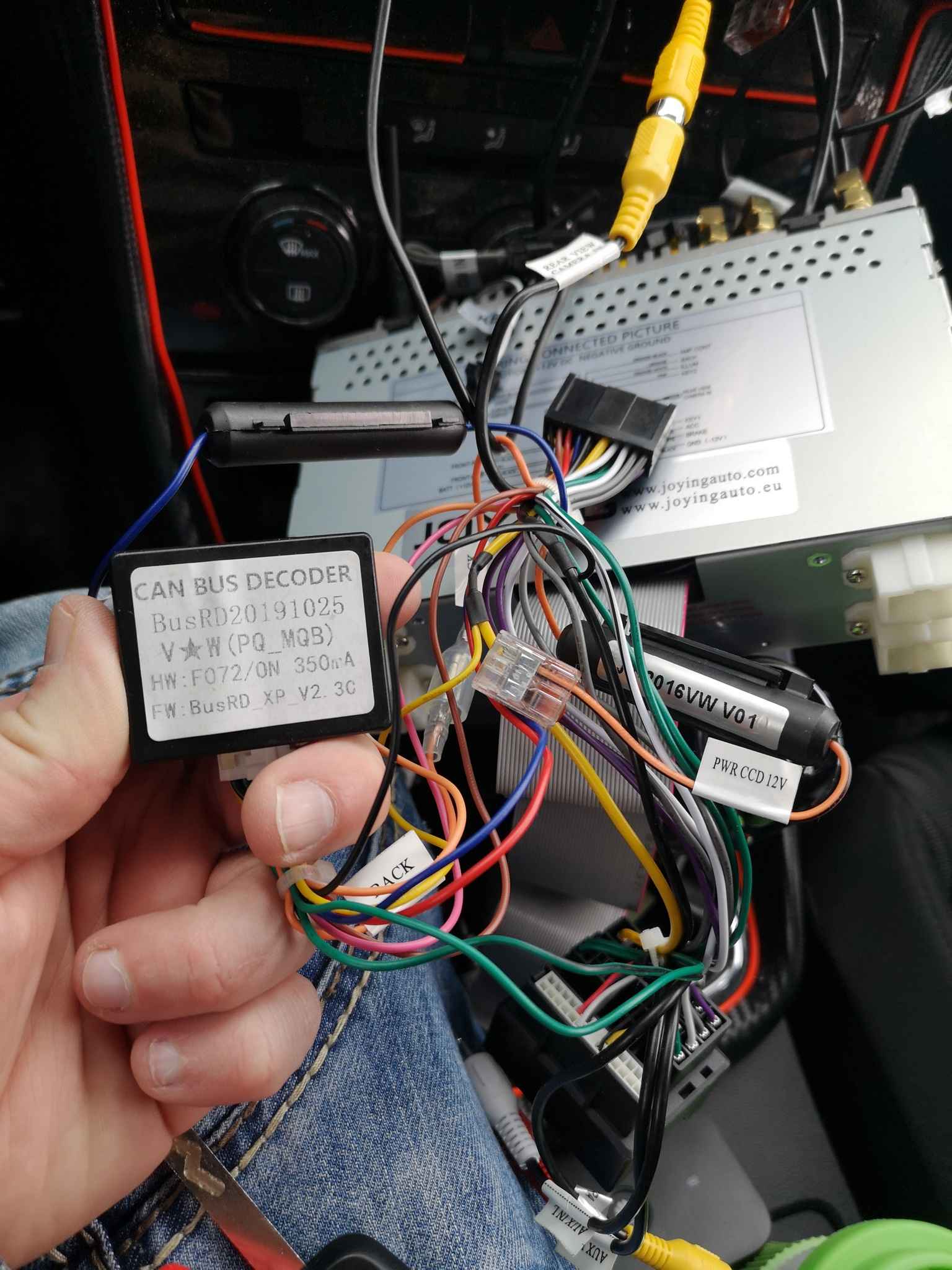 Installation Android Radio Kabel anschließen mit Decoder_31