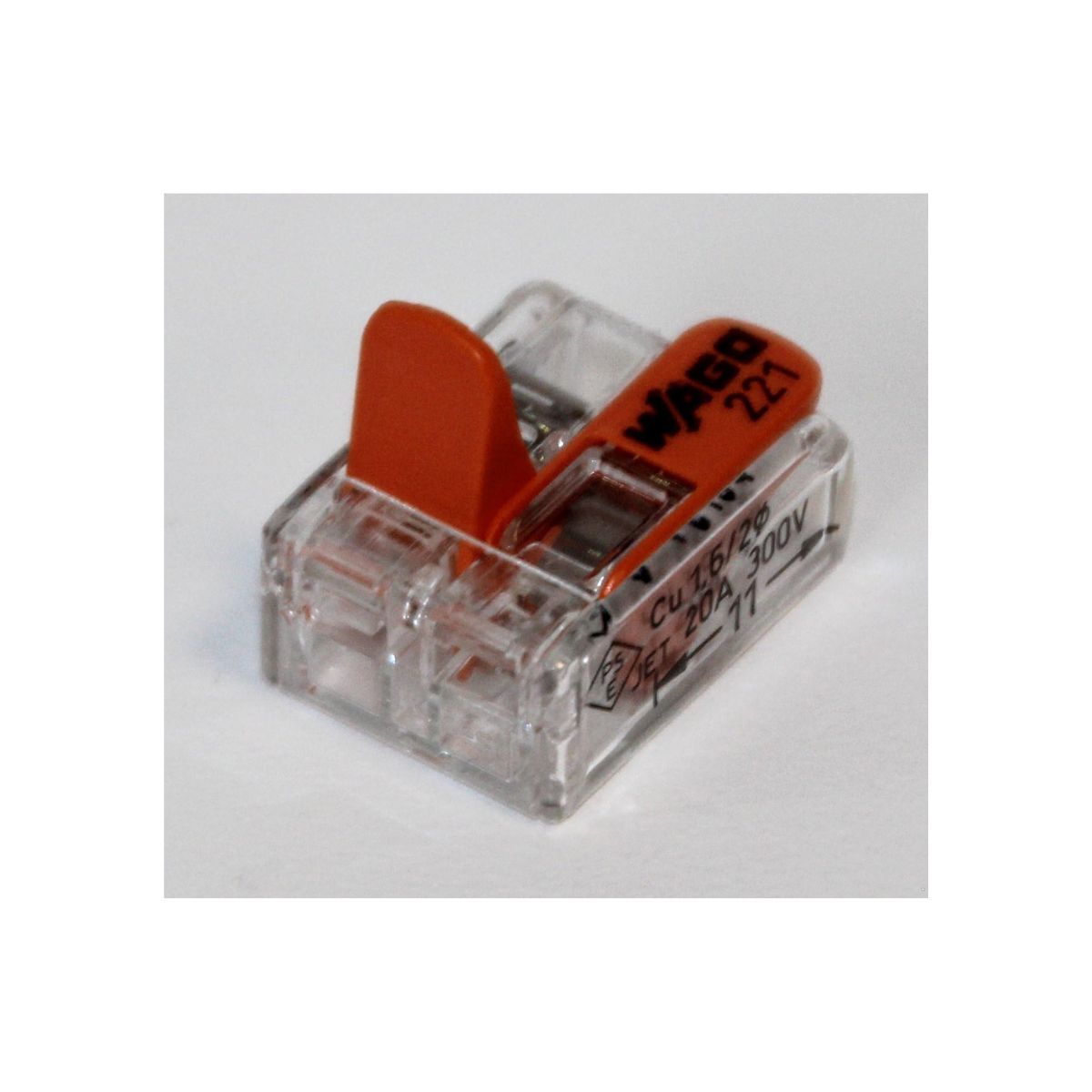 Wago 221-412 2-Pol Hebelklemme – 32 A / 450 V